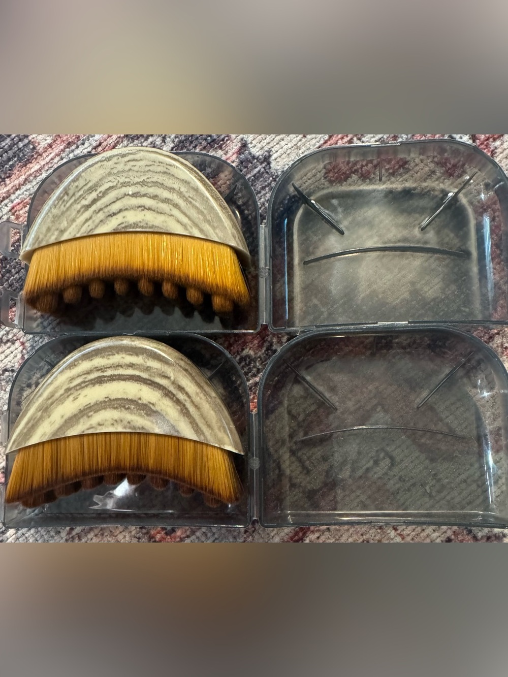 2 Lymphatic Contour Face Brush Lymphatic Drainage In Brown